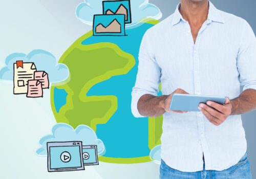 man-white-shirt-tablet